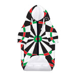 Classic Dartboard Print Dog Zip Up Hoodie