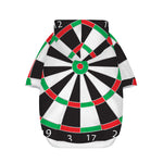 Classic Dartboard Print Dog Zip Up Hoodie