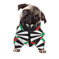 Classic Dartboard Print Dog Zip Up Jacket