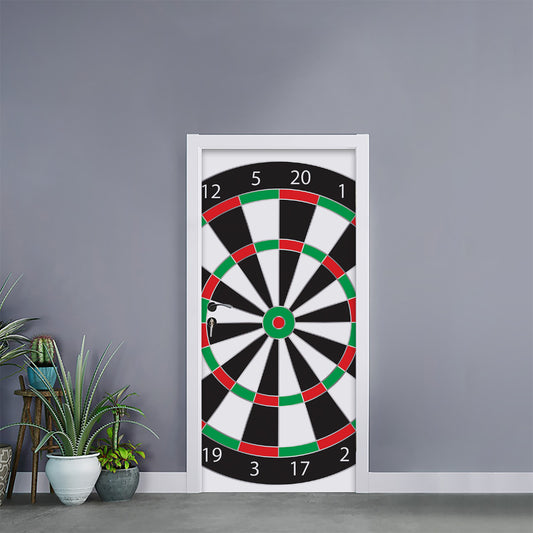 Classic Dartboard Print Door Sticker