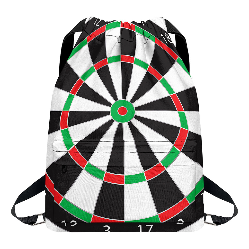 Classic Dartboard Print Drawstring Backpack