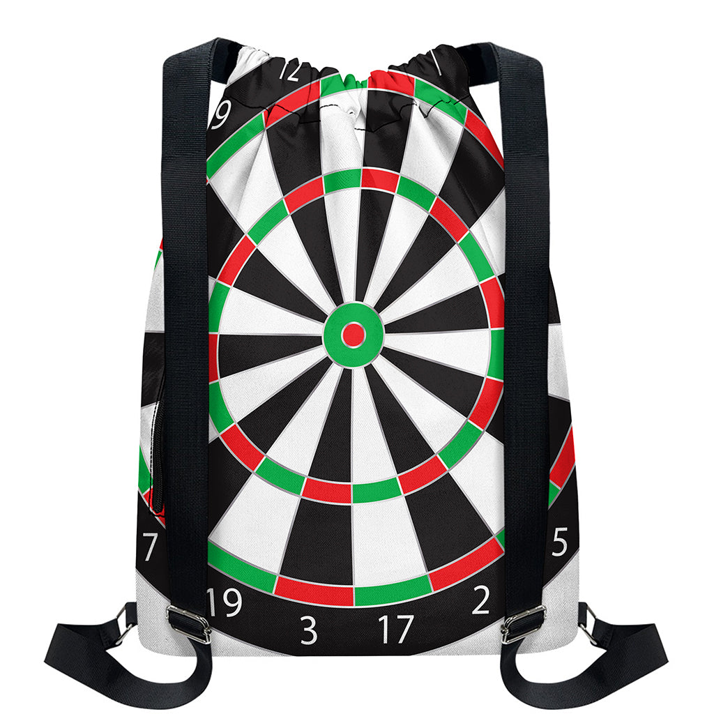 Classic Dartboard Print Drawstring Backpack