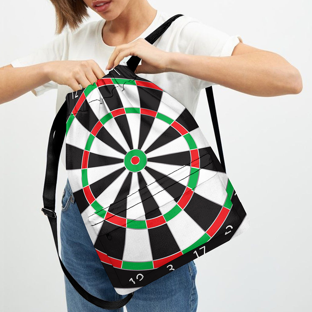 Classic Dartboard Print Drawstring Backpack