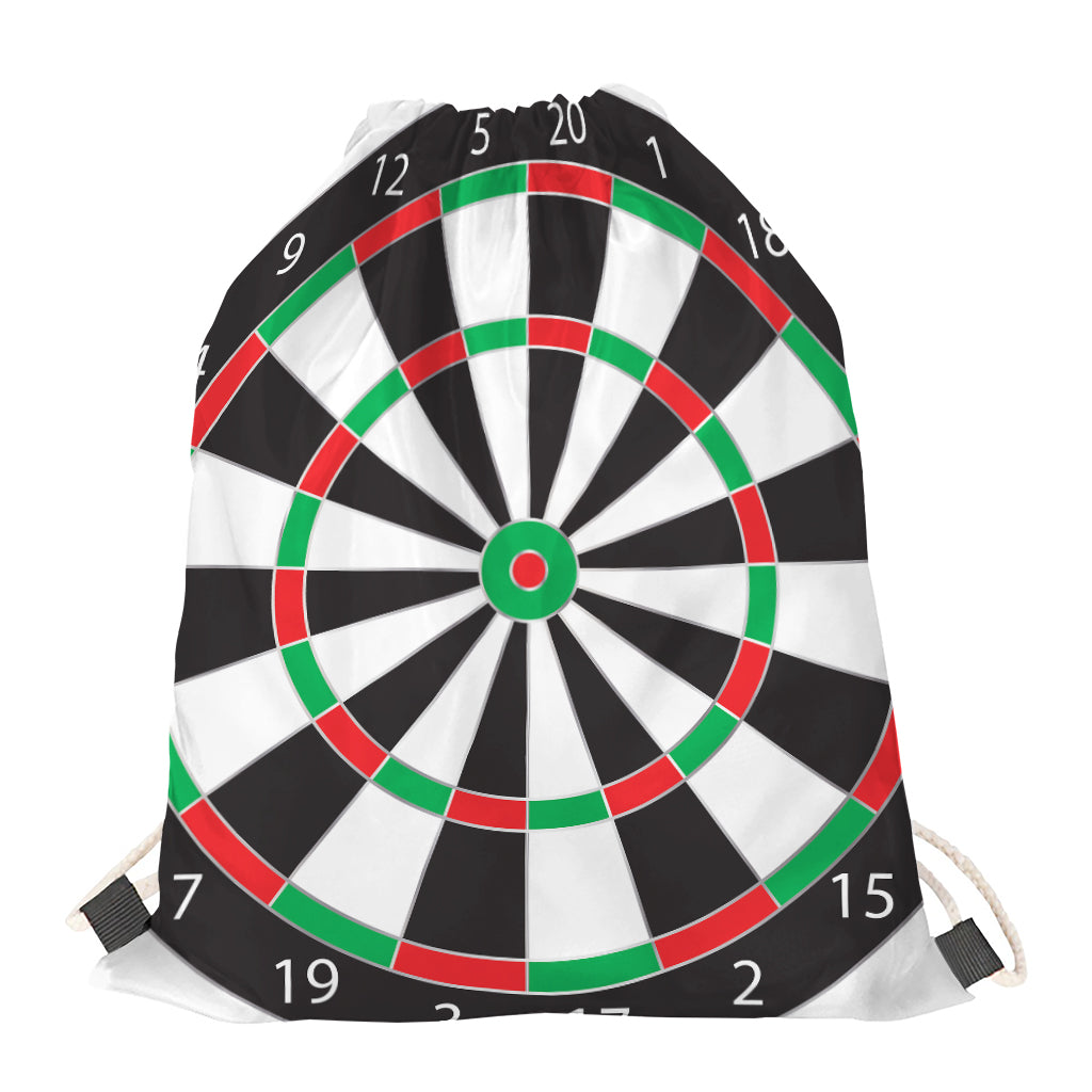 Classic Dartboard Print Drawstring Bag