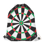 Classic Dartboard Print Drawstring Bag