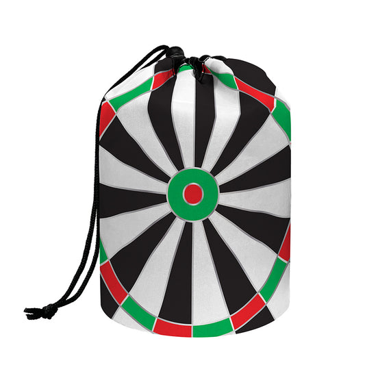 Classic Dartboard Print Drawstring Makeup Bag