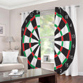 Classic Dartboard Print Extra Wide Grommet Curtains