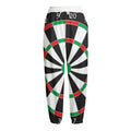 Classic Dartboard Print Fleece Lined Knit Pants
