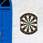 Classic Dartboard Print Garden Flag