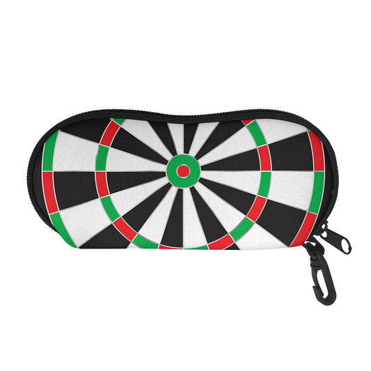 Classic Dartboard Print Glasses Case