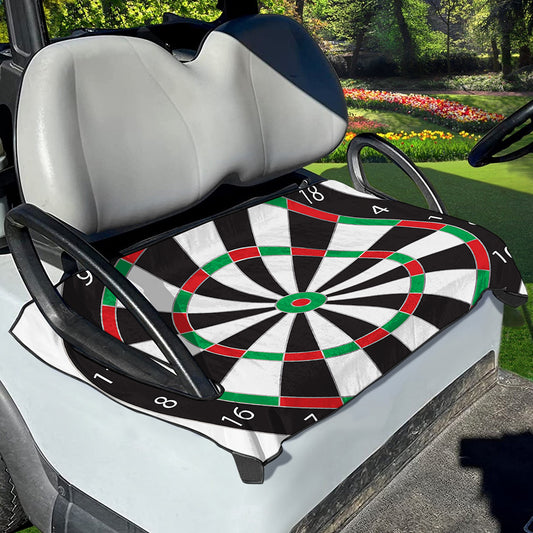 Classic Dartboard Print Golf Cart Seat Cover