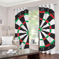 Classic Dartboard Print Grommet Curtains