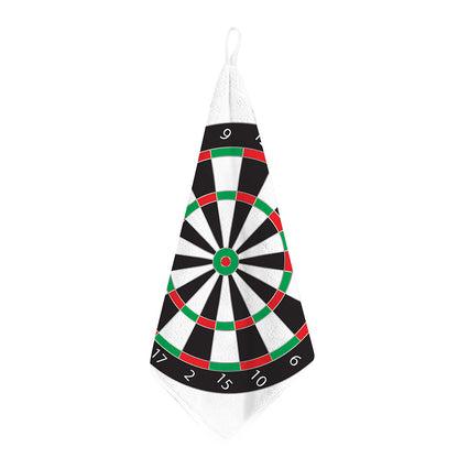 Classic Dartboard Print Hand Towel