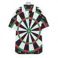Classic Dartboard Print Hawaiian Shirt