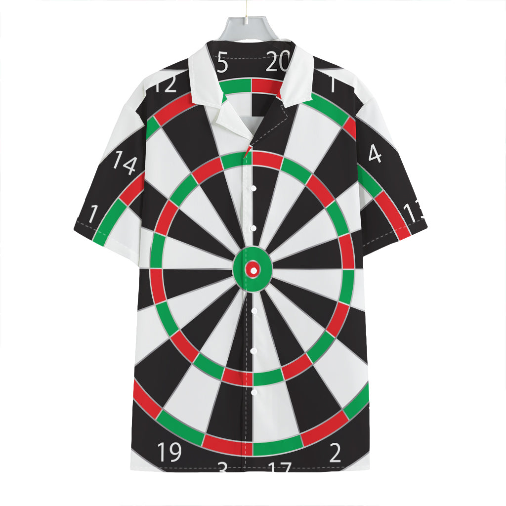 Classic Dartboard Print Hawaiian Shirt