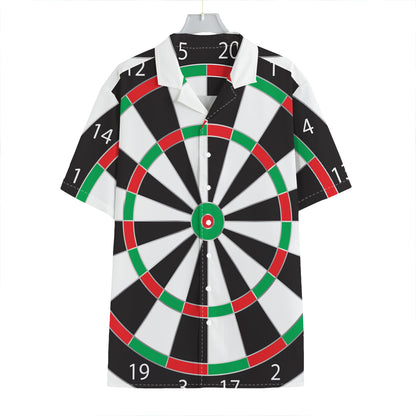 Classic Dartboard Print Hawaiian Shirt