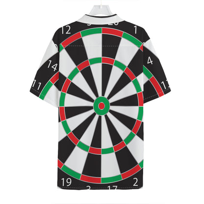 Classic Dartboard Print Hawaiian Shirt