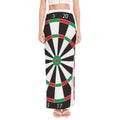 Classic Dartboard Print High Slit Maxi Skirt