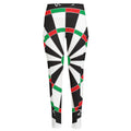 Classic Dartboard Print High-Waisted Pocket Leggings