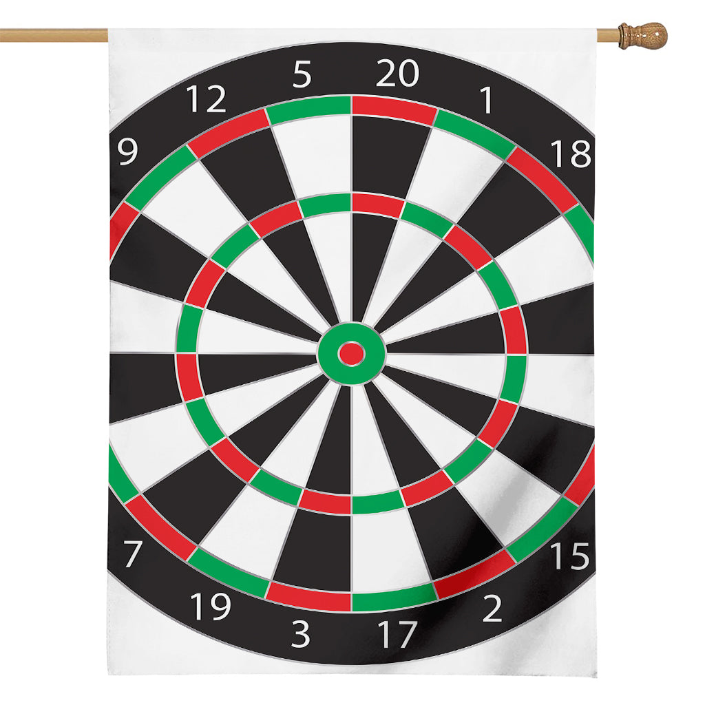 Classic Dartboard Print House Flag