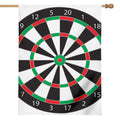 Classic Dartboard Print House Flag