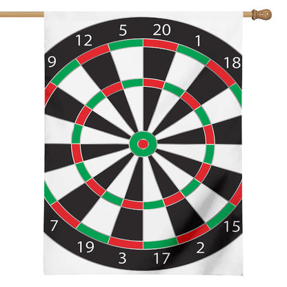 Classic Dartboard Print House Flag