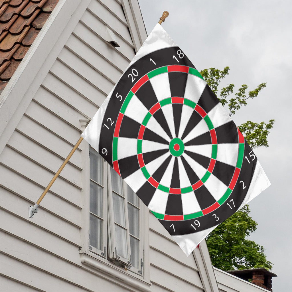 Classic Dartboard Print House Flag