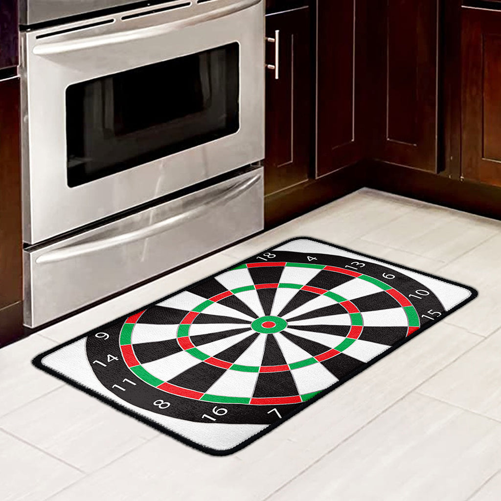 Classic Dartboard Print Kitchen Mat