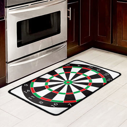 Classic Dartboard Print Kitchen Mat