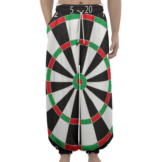 Classic Dartboard Print Lantern Pants