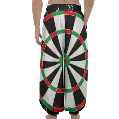 Classic Dartboard Print Lantern Pants