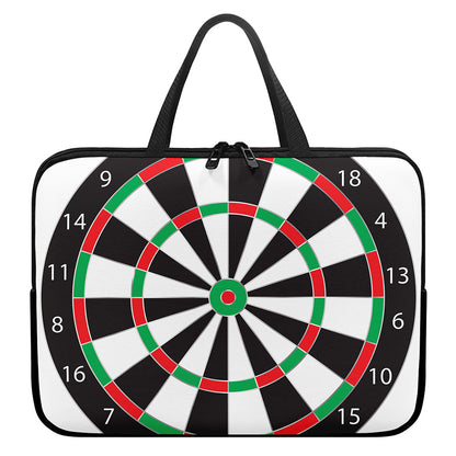 Classic Dartboard Print Laptop Sleeve With Handle