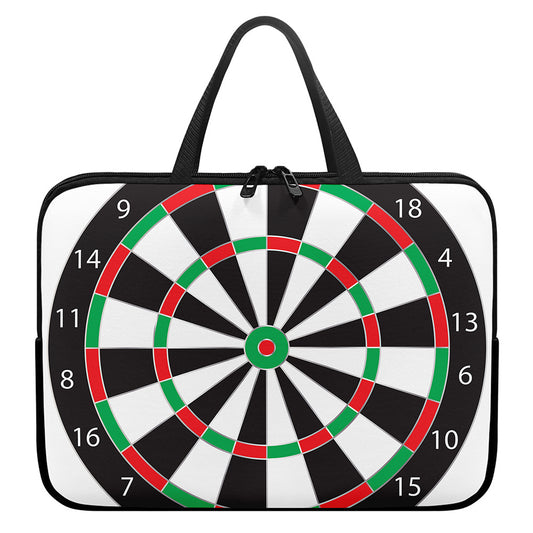 Classic Dartboard Print Laptop Sleeve With Handle