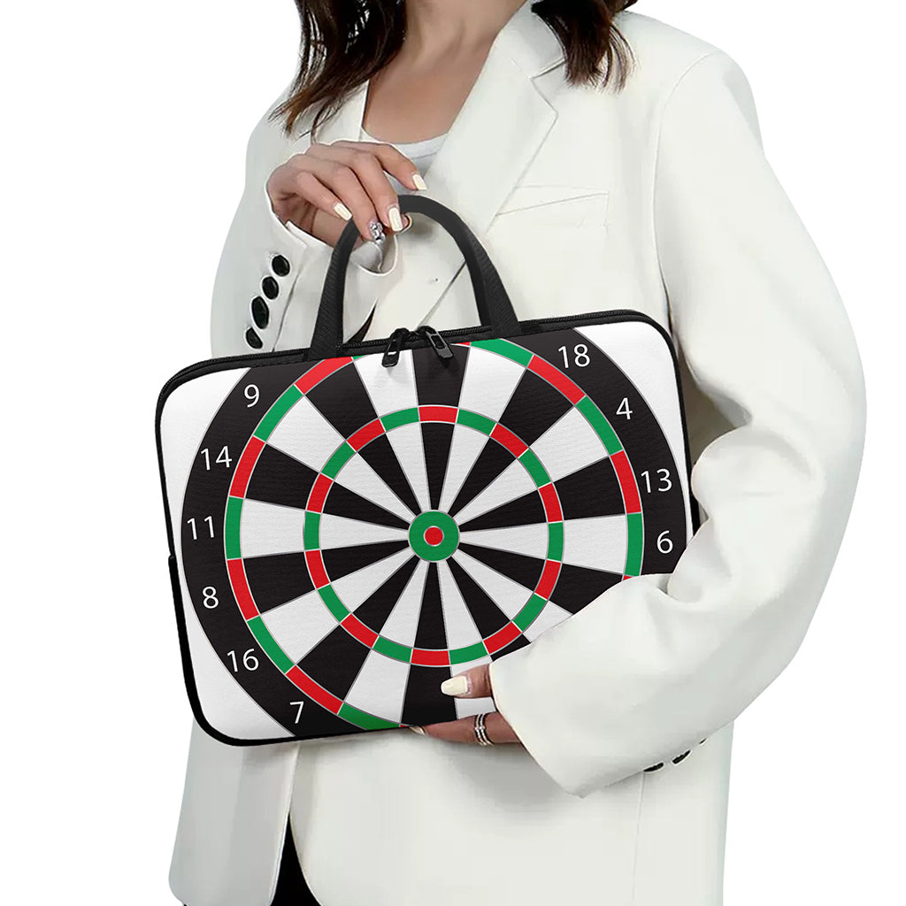 Classic Dartboard Print Laptop Sleeve With Handle