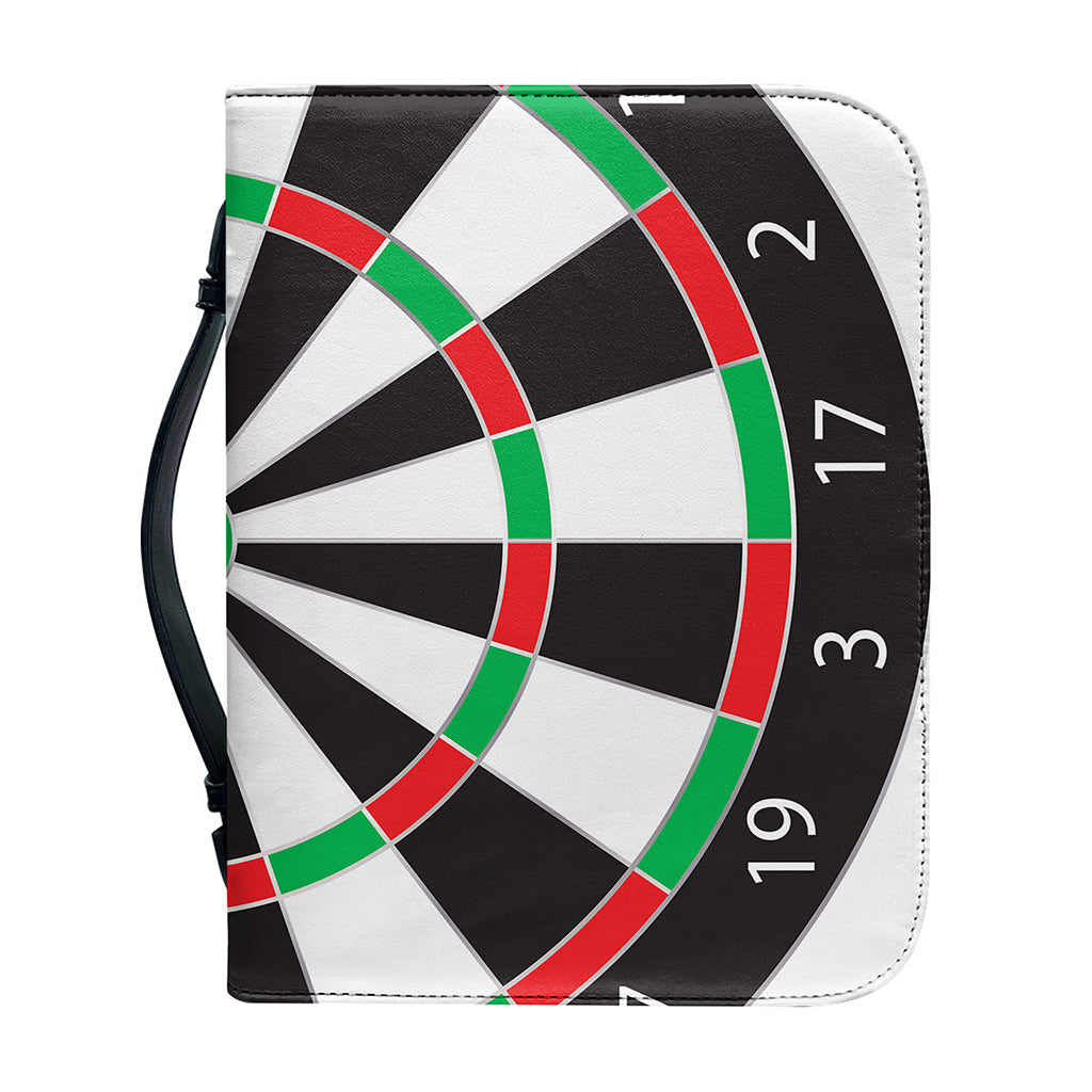 Classic Dartboard Print Leather Bible Cover