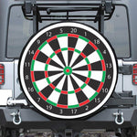 Classic Dartboard Print Leather Spare Tire Cover