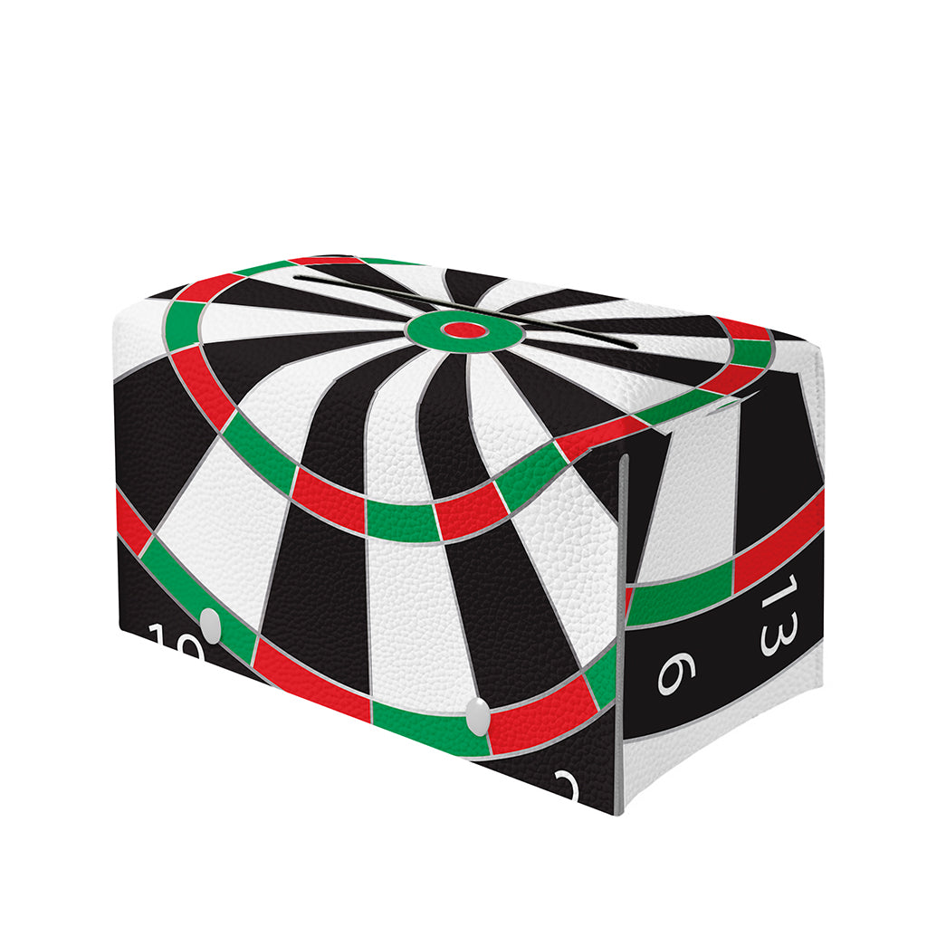 Classic Dartboard Print Leather Tissue Box Cover