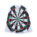 Classic Dartboard Print Long Sleeve Short Coat