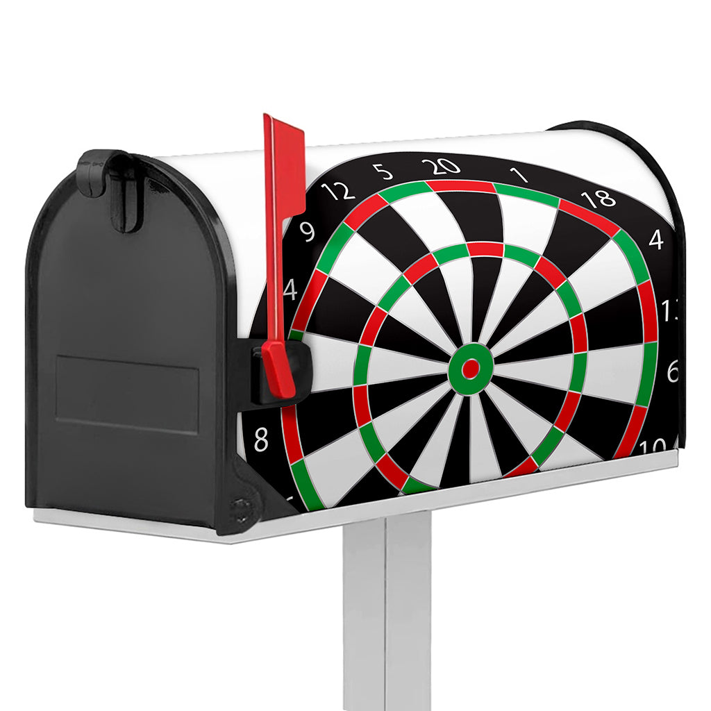 Classic Dartboard Print Mailbox Cover