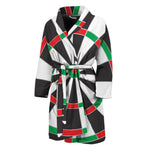 Classic Dartboard Print Men's Bathrobe