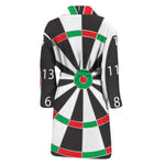 Classic Dartboard Print Men's Bathrobe