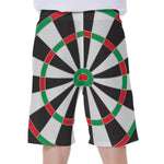 Classic Dartboard Print Men's Beach Shorts