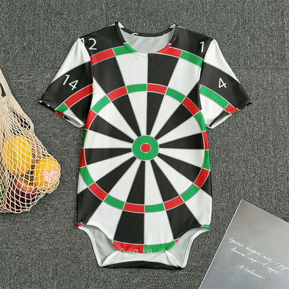 Classic Dartboard Print Men's Bodysuit