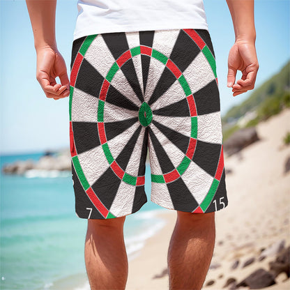 Classic Dartboard Print Men's Cargo Shorts