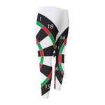 Classic Dartboard Print Men's Compression Pants