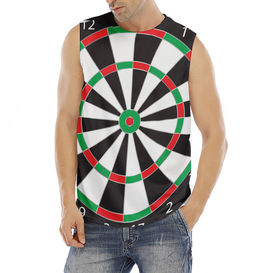 Classic Dartboard Print Men's Fitness Tank Top