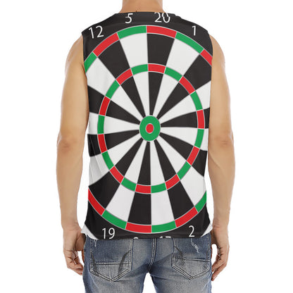 Classic Dartboard Print Men's Fitness Tank Top
