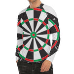 Classic Dartboard Print Men's Long Sleeve Rash Guard
