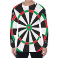 Classic Dartboard Print Men's Long Sleeve T-Shirt