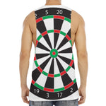 Classic Dartboard Print Men's Muscle Tank Top